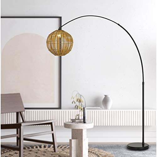 Unknown1 Lakeside Antique Brass Metal Floor Lamp with Shade Nautical Coastal Bronze - Image 3