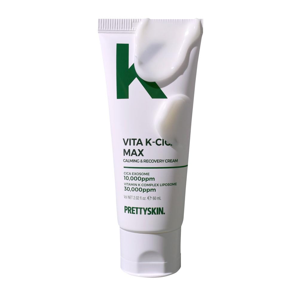 PRETTYSKIN CICA Exosome Soothing Cream with 75% Centella Asiatica Extract, Vitamin K Complex, and Hyaluronic Acid – Gentle Hydration for Sensitive