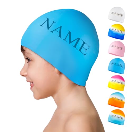 CQSXM Badekappe Kinder mit Namen...