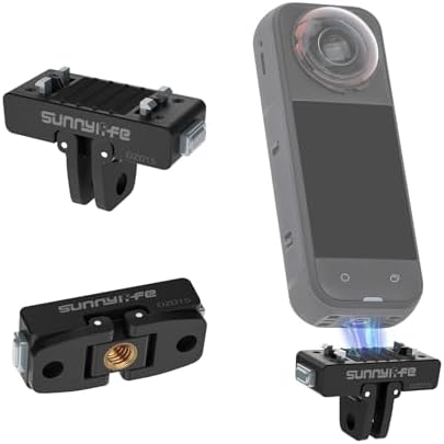 X5 Quick Release Mount for Insta360 X5, for Insta 360 Magnetic Selfie Stick Tripod Adapter Mount, Compatible with Insta360 X5 / Ace Pro 2 / Ace Pro/Ace