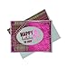 Birthday Card, Handmade Birthday Card, Blank Birthday Card, Birthday Card for Her, Birthday Card for Female, Foiled Birthday Card, Pink Green
