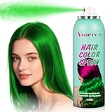 Green Temporary Hair Color Spray for Women and Kids,One-Time Use Hair Spray, Washable Disposable Natural Color Hair Spray Dye for Party, Halloween, Cosplay(Green)