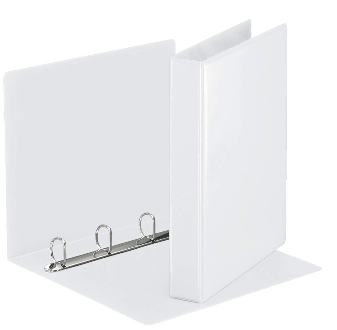 Esselte 49703 - Raccoglitore ad anelli con 4 anelli a D, formato A4, 30 mm, colore: Bianco