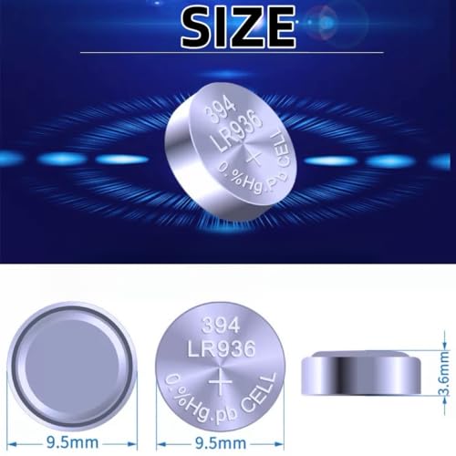 Pilas para reloj AG9 LR45 SR936SW pack 20 unidades miniatura 3