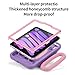 Kids Case for iPad mini 7 (A17 Pro) 2024 /iPad Mini6 2021,Adjustable Portrait/Landscape Stand//Drop Proof with Handle/Kickstand,Child Friendly Case for iPad mini 7th/6th Gen 8.3inch (PurplePink)