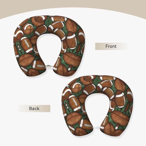 Almohada semicircular Polycotton con soporte para cuello miniatura 3
