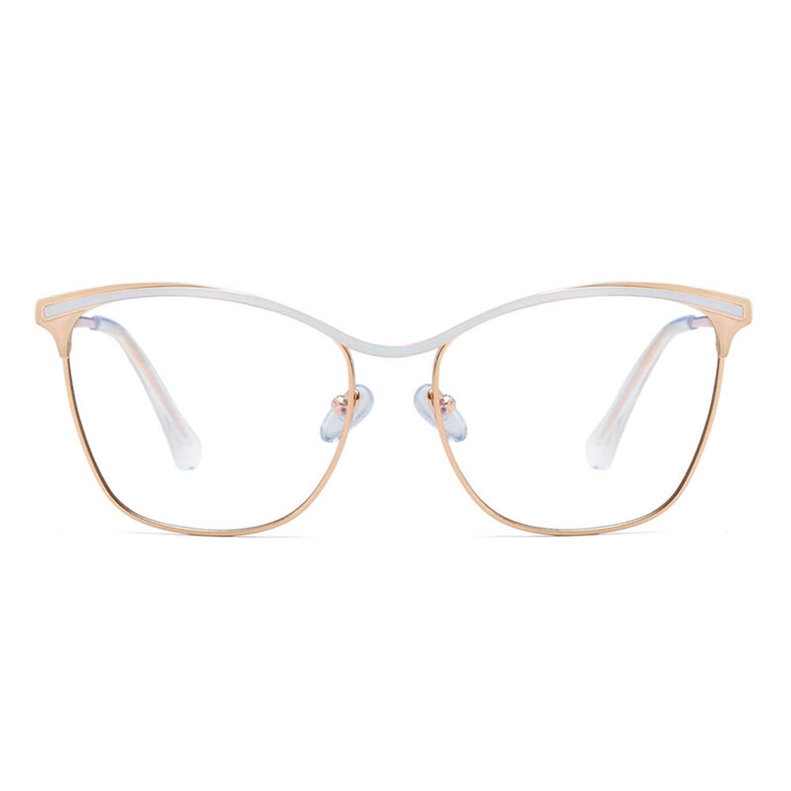 Occhiali da lettura per uomo e donna,Retrò Metallo Frame Occhiali Presbiopia Lettori per PC Tablet Smartphone per PC Tablet Smartphone