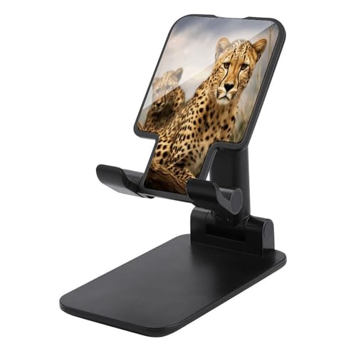 Supporto per telefono pieghevole con stampa leopardata regolabile per tutti gli smartphone