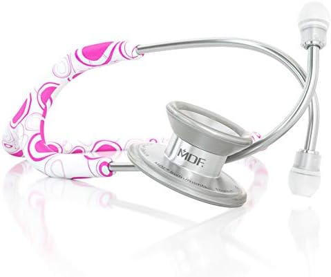 MDF Instruments MD One Stainless Steel Premium Dual Head Stethoscope - Free-Parts-for-Life - Lifetime Warranty (MDF777-BO) - All Black
