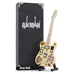 Terry Kath Réplique de guitare miniature – Cadeaux musicaux – Ornement fait à la main Échelle 1/4 – Comprend une boîte… - Les Beatles, Paul McCartney, John Lennon, RIngo Starr, George Harrison