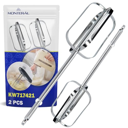 COMPATIBILITÀ - Il set comprende 2 fruste ricambi sbattitore con codice originale KW717421, adatte per Kenwood Chefette Lite HMP30 frullatore