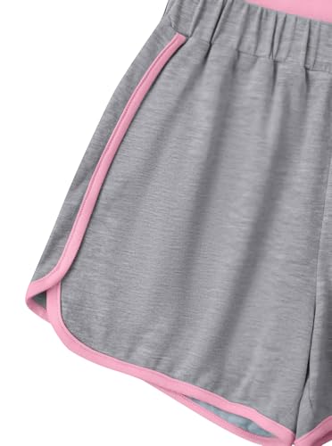 Image of Girl's 2 Piece Outfits Cute Summer T-Shirt and Graphic Shorts Clothing Sets