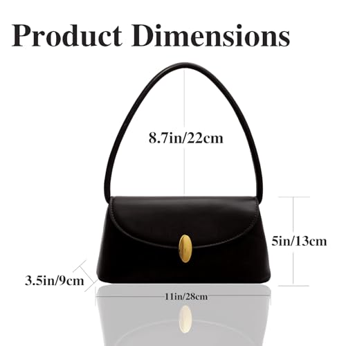 Retro Shoulder Bag for Women, Leather Small Tote Handbag Hobo Cute Clutch Shoulder Purse, Vantage Design4