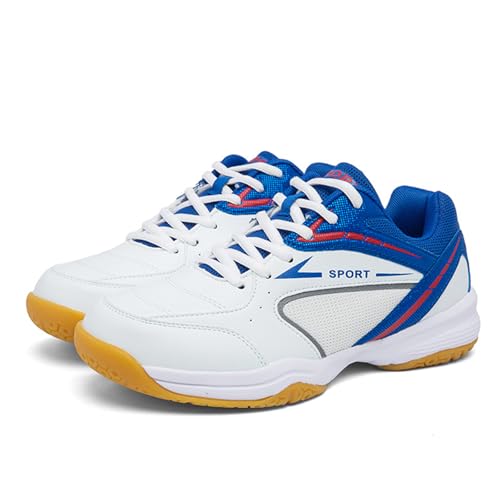 Hixingo Badminton Shoes Men Tennis Shoes Men Womens, Lightweight Badminton Trainers Shoes 3.5-11 UK Anti-Slip and Shock-Absorbing Squash Shoes for Volleyball, Table Tennis, Tennis, Badminton