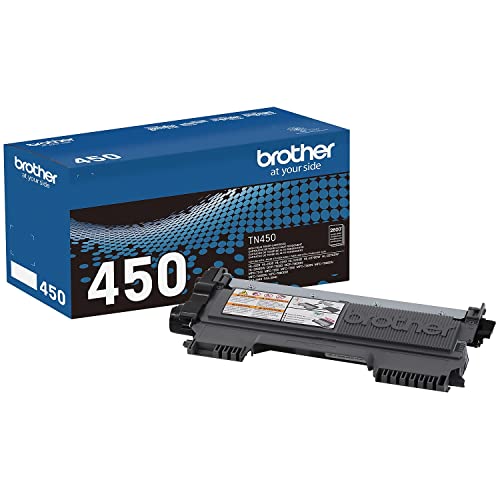 Brother Genuine High Yield Toner Cartridge, TN450, Replacement Black Toner, Page Yield Up To 2,600 Pages - image 1