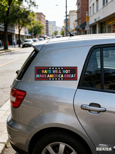 Image of Anti Trump Bumper Sticker Fuck Trump Sticker Anti MAGA Stickers, Anti MAGA Merchandise Resist Decal, UWHENBO No Residue Leaves, Funny FDT Decal