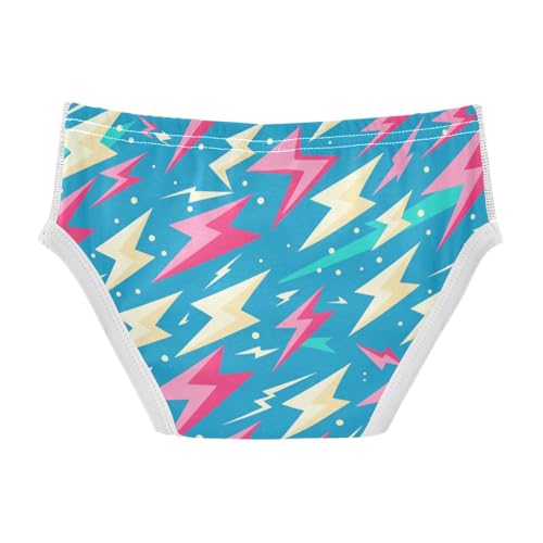 KLL Vintages Lightning Bolts Little Boys Soft Boxer Briefs Breathable Children Panties2