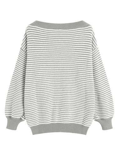 Image of ZAFUL Sweaters for Women Off Shoulder Knit Sweater with Long Sleeve Loose Pullover Jumper Tops