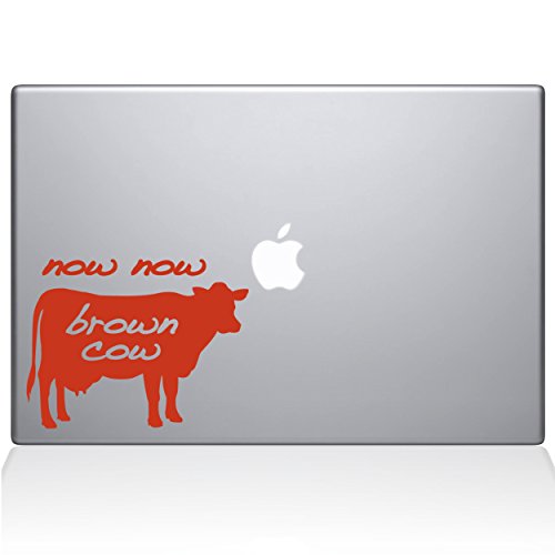 The Decal Guru Now Brown Cow MacBook �f�J�[�� �r�j�[���X�e�b�J�[ - 12�C���` MacBook - �I�����W(1138-MAC-12M-P)