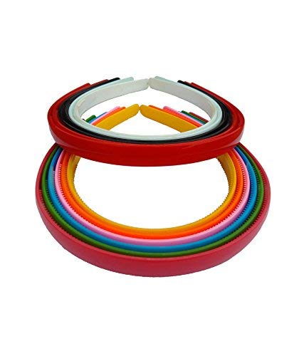 Fida Arts Set of Multi-Colour Plastic Sleek Hair Bands for Girls (Combo of 12 Hair Bands) (B074VBZVD9) Amazon Price History, Amazon Price Tracker