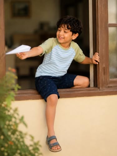 Image of Pilolo Kids Cargo Pocket Denim Shorts for Boys
