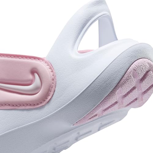 Nike Aqua Swoosh Little Kids' Sandals (FN0876-600, Pink Foam/White) Size 9