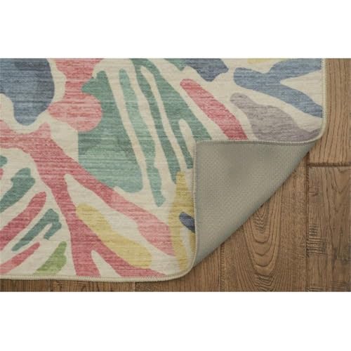 Tapete Lana Indoor Outdoor 7'x9' Gris y Verde miniatura 5