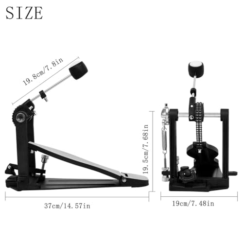 Pedal doble para bombo de cadena metal ajustable miniatura 5