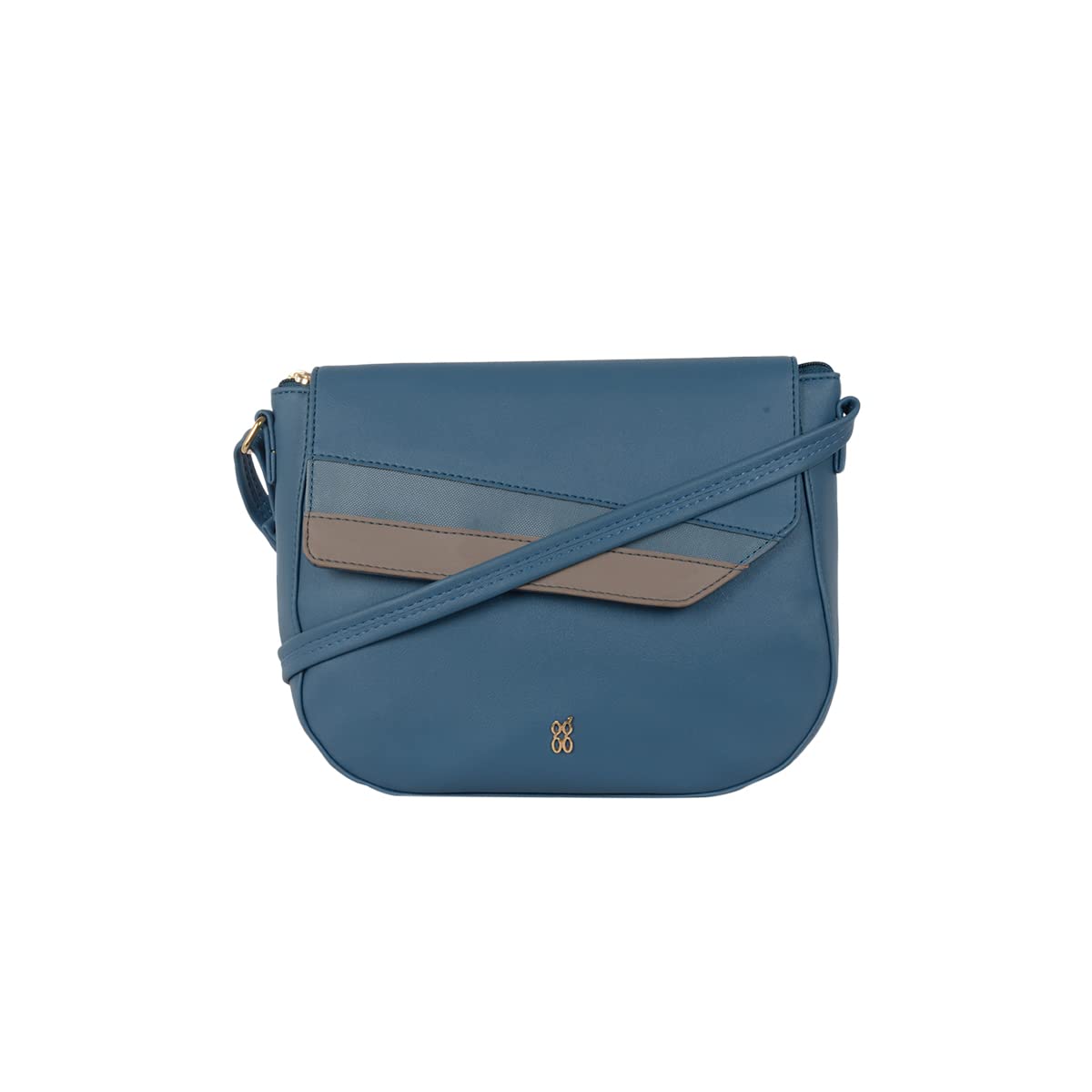 Baggit Women Blue Saddle Sling Bag Medium Size | Ladies Stylish Casual Cross Body Purse Handbag (B0CZLKKRSQ) Amazon Price History, Amazon Price Tracker