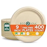 Photo Gallery eco soul piatti rotondi usa e getta, 23 cm, 400 pezzi, 100% compostabili, in canna da zucchero, biodegradabili, ecologici, adatti al microonde e stabili Photo Gallery eco soul piatti rotondi usa e getta, 23 cm, 400 pezzi, 100% compostabili, in canna da zucchero, biodegradabili, ecologici, adatti al microonde e stabili