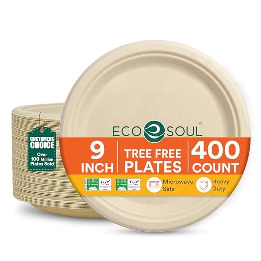 ECO SOUL 9 Inch Compostable Plates