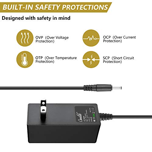 Omilik 12V Ac Adapter Wall Charger Power Cord For Evoo Ev-C-116-1 Ultra Thin 11.6" Laptop Ev-Ch-116-1-Bk Viprb-Ev-Ch-116-1-Bk Ev-C-116-1-Pr Ev-C-116-1-Sl Ev-C-116-1-Bl 11.6" Laptop Pc Power Supply #TOP1