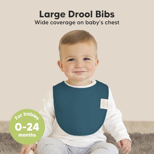KeaBabies 8-Pack Baby Bibs for Girls & Boys and 8-Pack Baby Bib for Boy, Girl - Teething Scarf for Toddler, Kids - Drool Catcher for Toddlers, Infant, Cotton Scarfs2