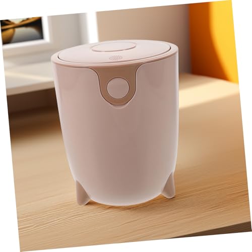 Cubierta pequeña para basura con tapa rosa miniatura 4
