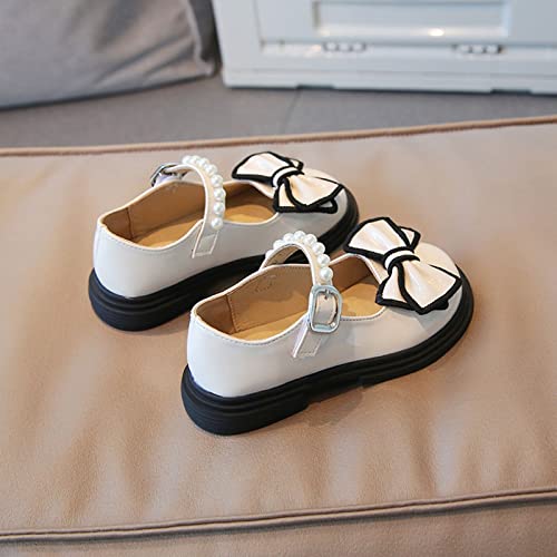 Girl Heels Fashion Autumn Girls Casual Shoes Thick Sole Round Toe Bow Pearl Buckle Cute Dark Boots for Girls3