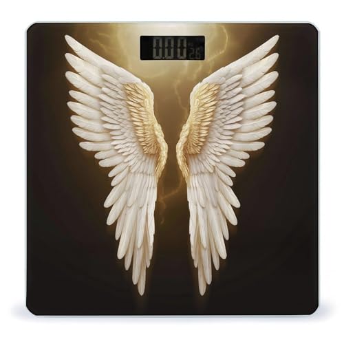 Báscula digital de baño Angel Wing con vidrio templado miniatura 1