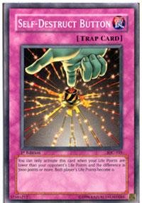 Yu-Gi-Oh! Carta Self-Destruct Button (IOC-105) - Invasion Of Chaos 1st Edition - 5