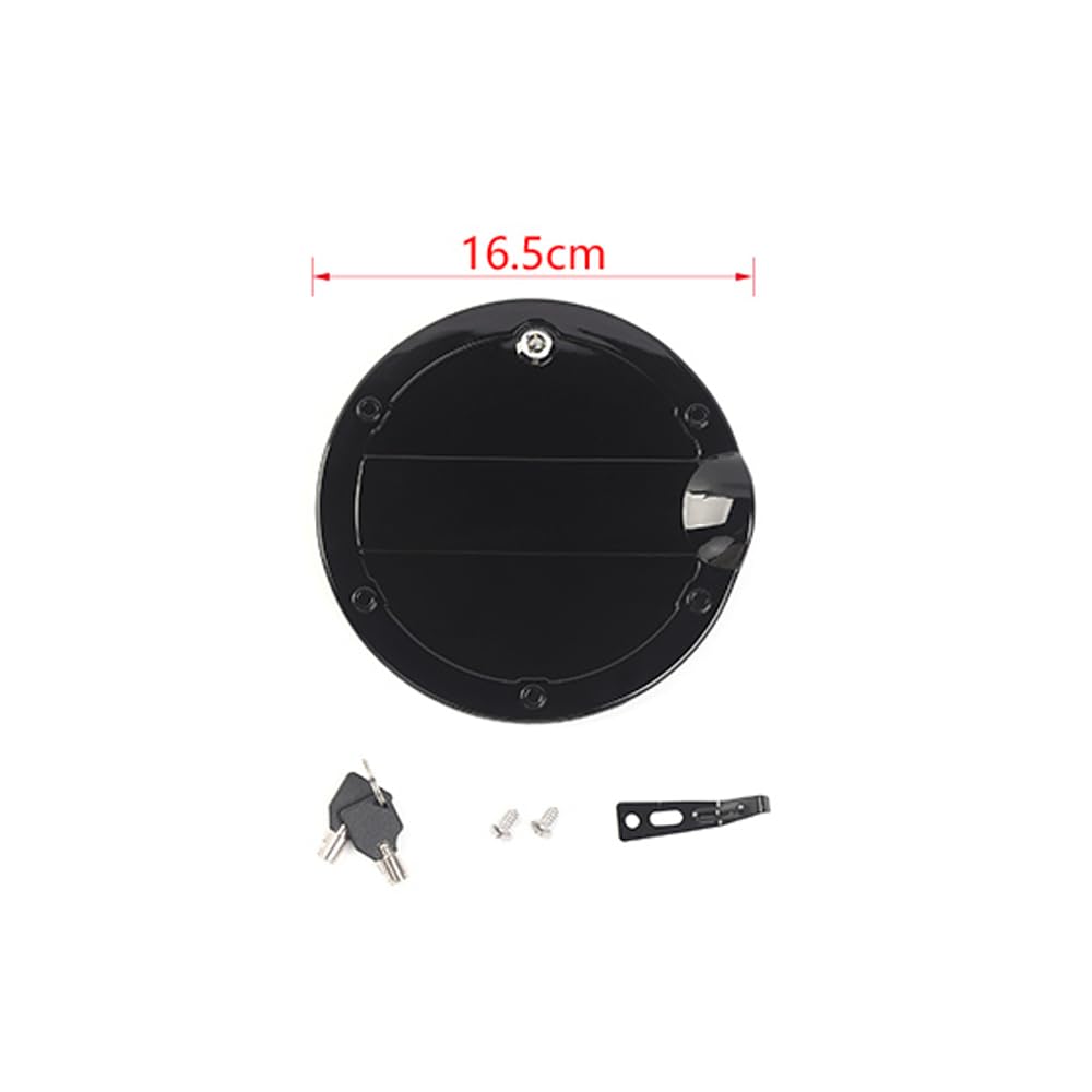 Fuel Tank Cap Cover Fuel Filler Door Locking Gas Cap with Key for Ford F150 2015 2016 2017 2018 2019 2020 Exterior Accessories