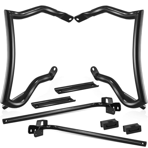 Saddlebag Guard Crash Bar Bracket Compatible with Harley Davidson Touring Street Glide Road Glide Road King Electra Glide Ultra Limited CVO Black 2009-2025