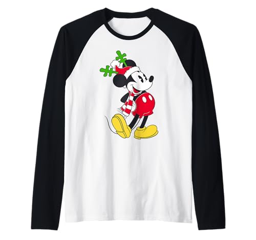 Mickey Mouse Holiday Antler Raglan Baseball Tee : le t-shirt de Noël confortable et stylé