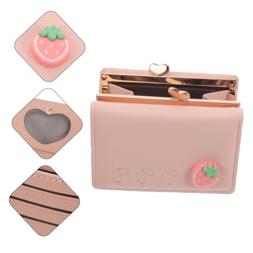 Compact Cute Wallet PU Coin Bag Small Card Organizer Clutch Purse for Outdoor Shopping Travel with Multiple Slots Lightweight Portable Accessory 7