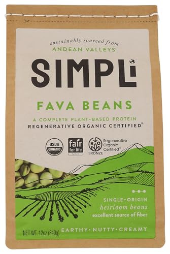 SIMPLI Organic Fava Beans, 12 OZ