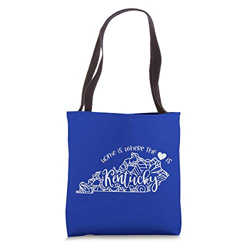 Home Is Where The Heart Is Kentucky State Gift Tote Bag