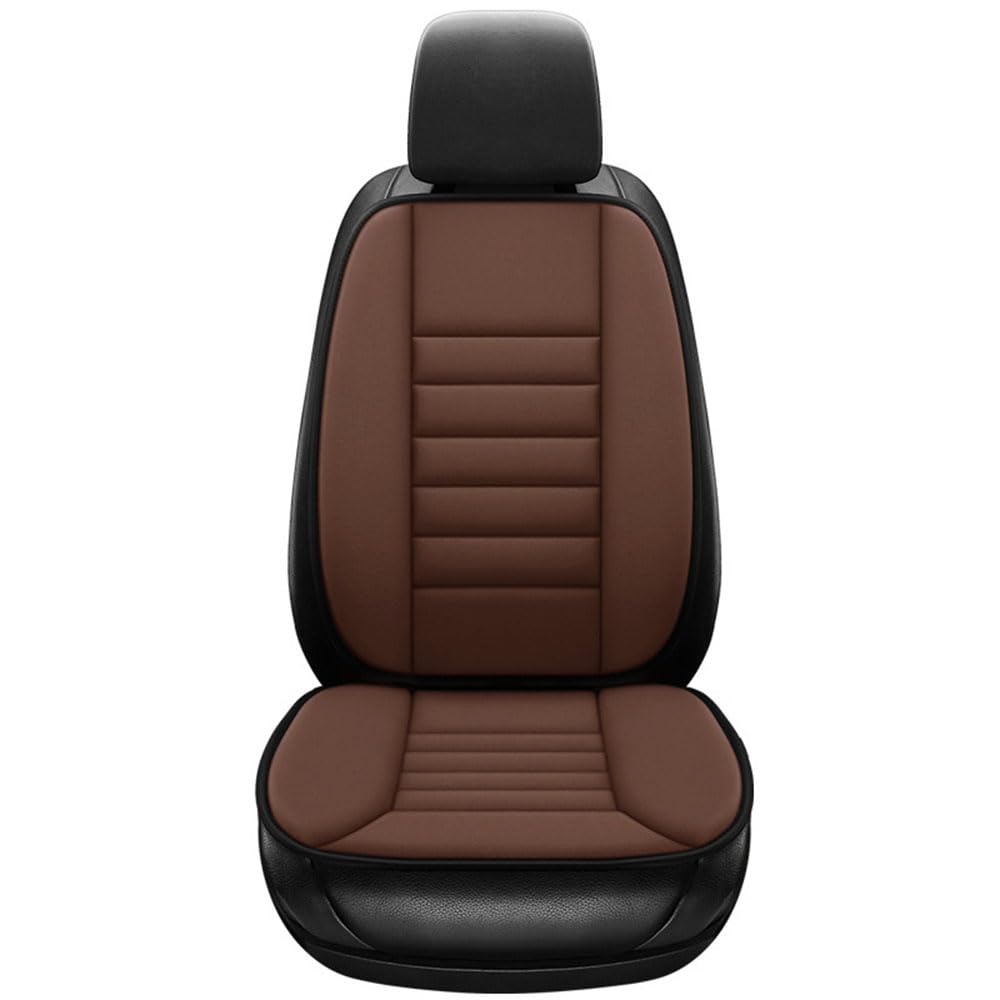 2 szt. Poduszka na siedzenie samochodowe, do Mitsubishi Eclipse Cross Poduszki samochodowe Przednie siedzenia z oparciem, Antypoślizgowa oddychająca poduszka, C-Brown