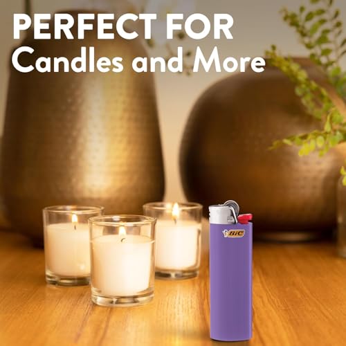 BIC Maxi Pocket Lighter, Special Edition Marble Collection, Assorted Unique Lighter Designs, 8 Count Pack of Lighters (Colors May Vary)