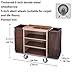 Industrial Multifunctional Locking Hotel Cart, Commercial Traditional Cleaning Janitorial Room Service Housekeeping Cart,C