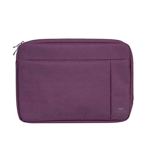 RIVACASE Notebook-Sleeve bis 13.3“ – Hochwertige Tasche mit zwei Außentaschen - Lila