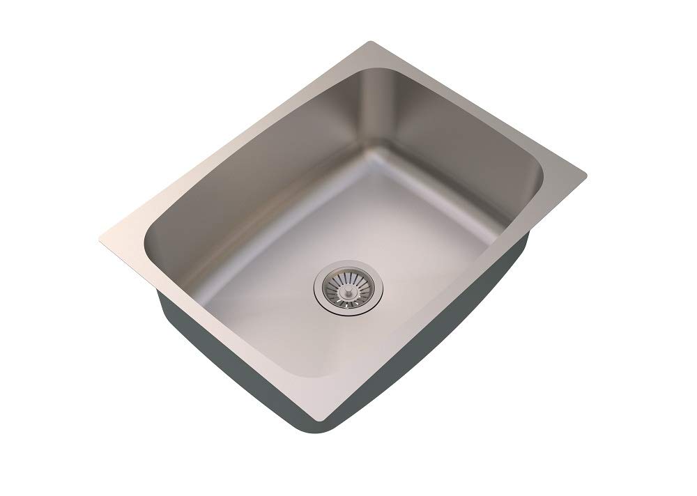 Carysil Elegance Single Bowl Stainless Steel Kitchen Sink 24x18x9 - Matt Finish (B019IS2CGE) Amazon Price History, Amazon Price Tracker