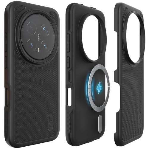 TUDIA MergeGrip Designed for Honor Magic 8 Pro Case 5G - [Magsafe Compatible] Military Grade Drop Tested Dual Layer Shockproof Heavy Duty Tough Phone Cases Cover (Matte Black)