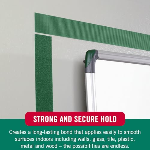Image of VELCRO Brand Colors | Green Sticky Back Tape | 10ft Roll with Adhesive, Cut Strips to Length | Mount Classroom Decor, Create Seasonal Craft Projects | Organize Home or Office
